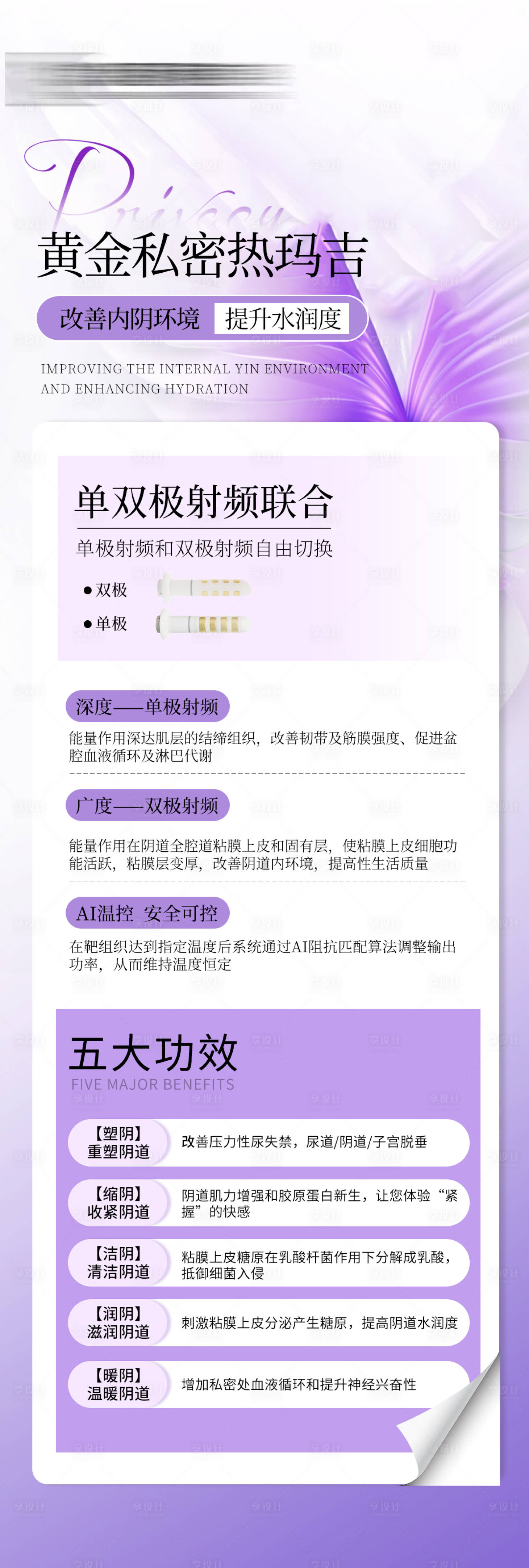 源文件下载【享设计】搜索编号：94790025062445989【黄金私密热玛吉海报】