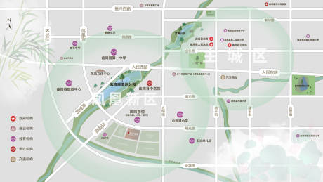 源文件下载【区位图海报】编号：60740024898573975