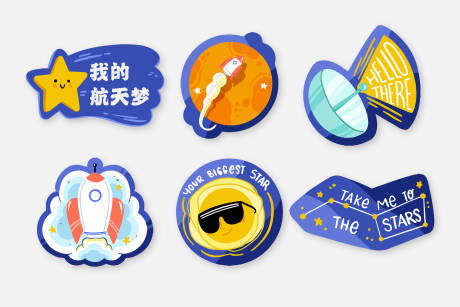 儿童科技馆研学手举牌