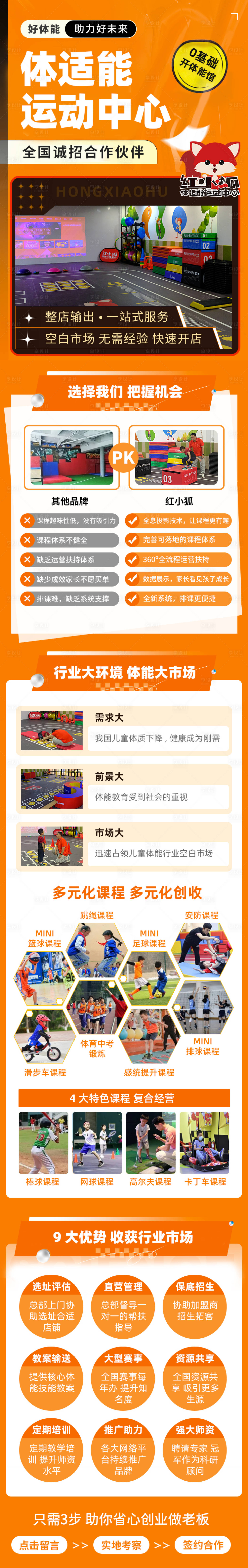 源文件下载【享设计】搜索编号：11110025445449820【体能馆招商加盟落地页】
