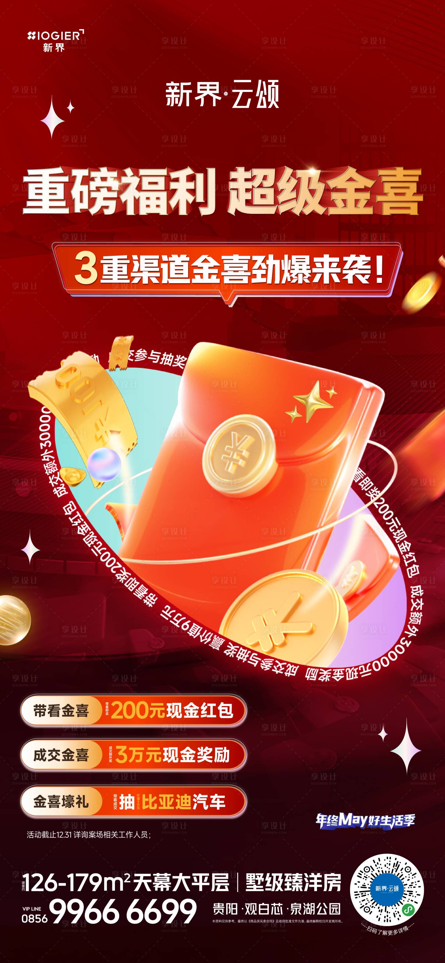 源文件下载【享设计】搜索编号：97660025339311353【房地产渠道政策海报】