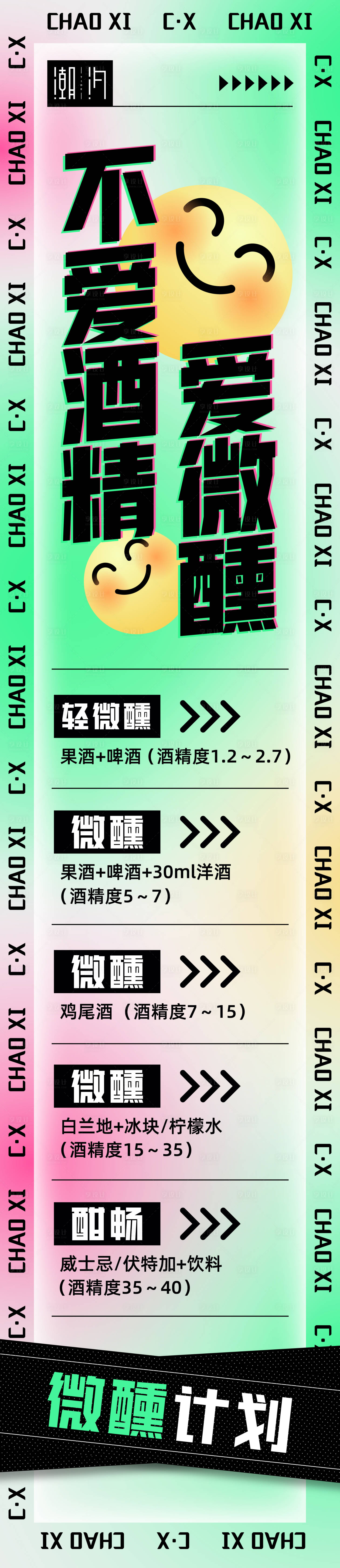 源文件下载【微醺计划长图海报】编号：42430024992502549