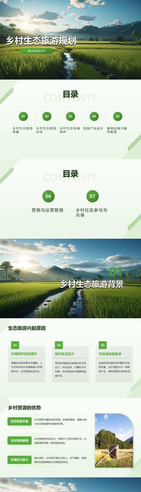 源文件下载【乡村生态旅游规划PPT】编号：14820024949805680