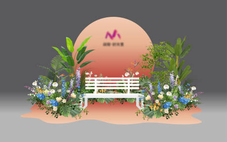 源文件下載【落日花藝美陳打卡區】編號：32760025136056505