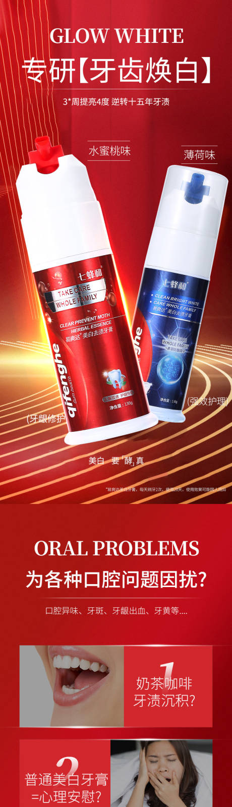 牙膏组合详情