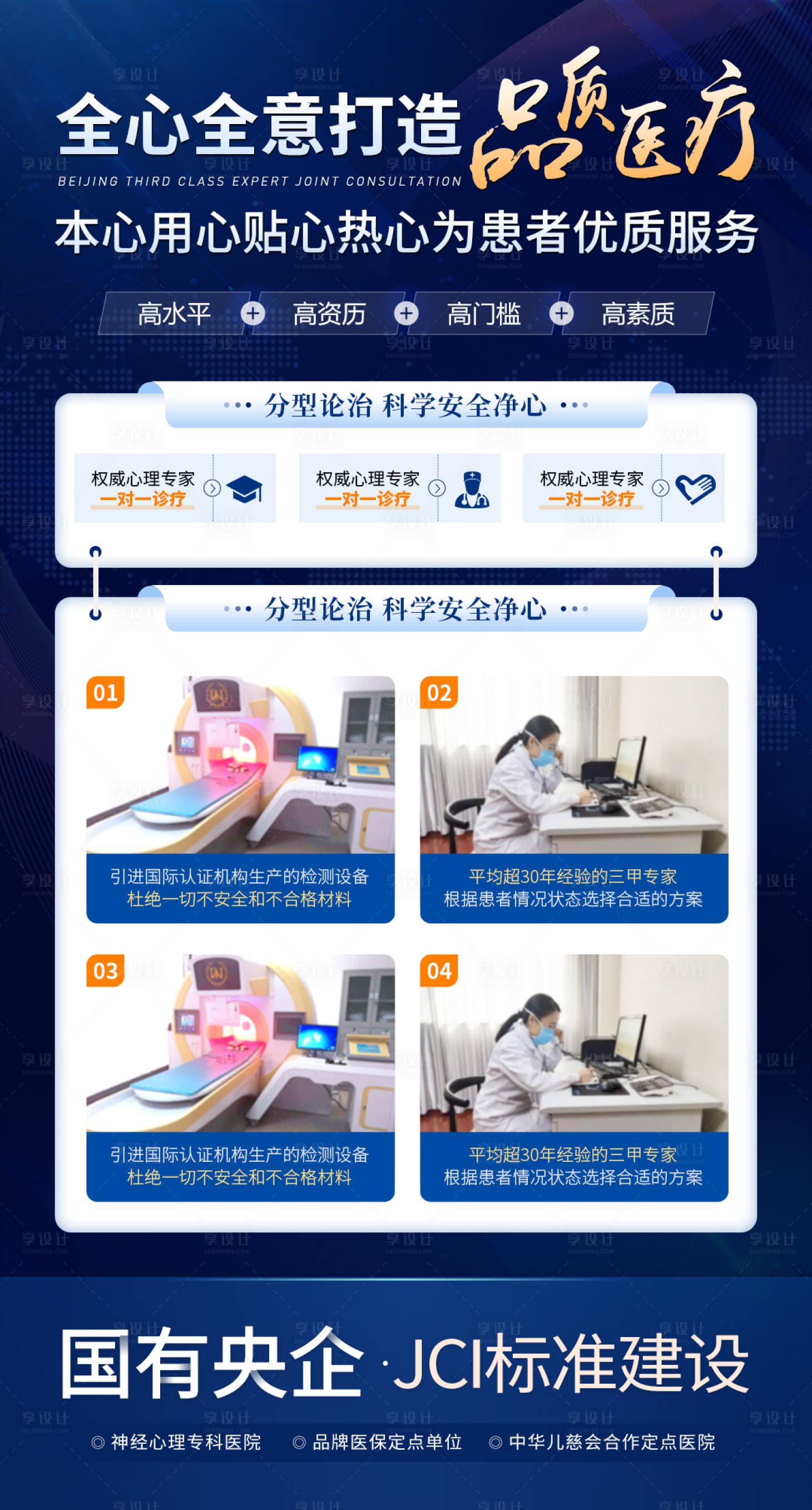 源文件下载【享设计】搜索编号：24000024955137706【蓝色医疗医院介绍医院简介海报】