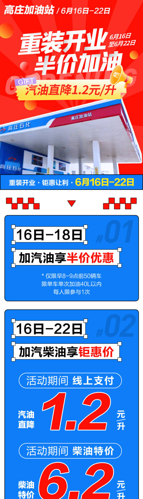 源文件下载【加油站营销活动长图海报】编号：33180025345933520