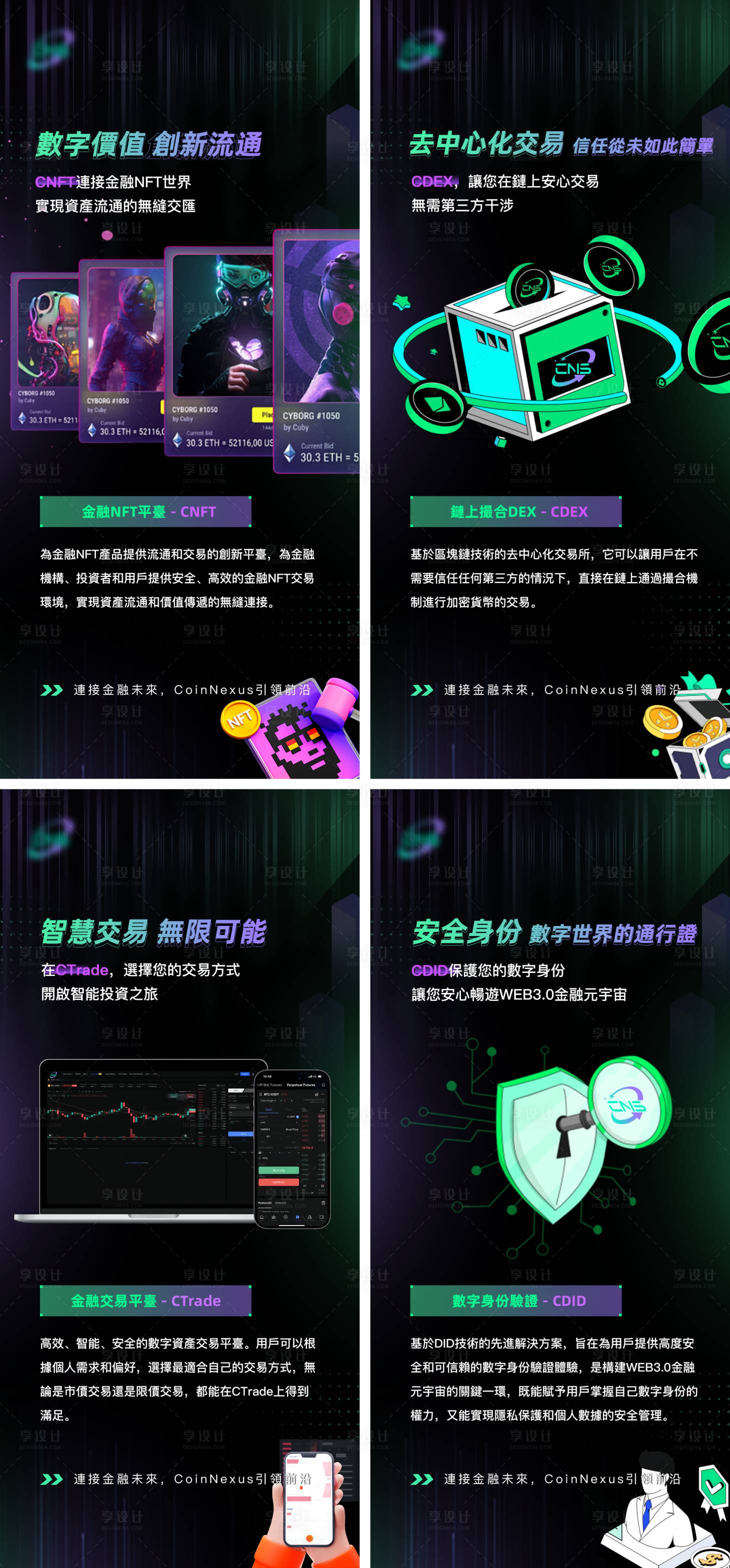 源文件下载【享设计】搜索编号：34180025085909313【区块链宣传系列海报】