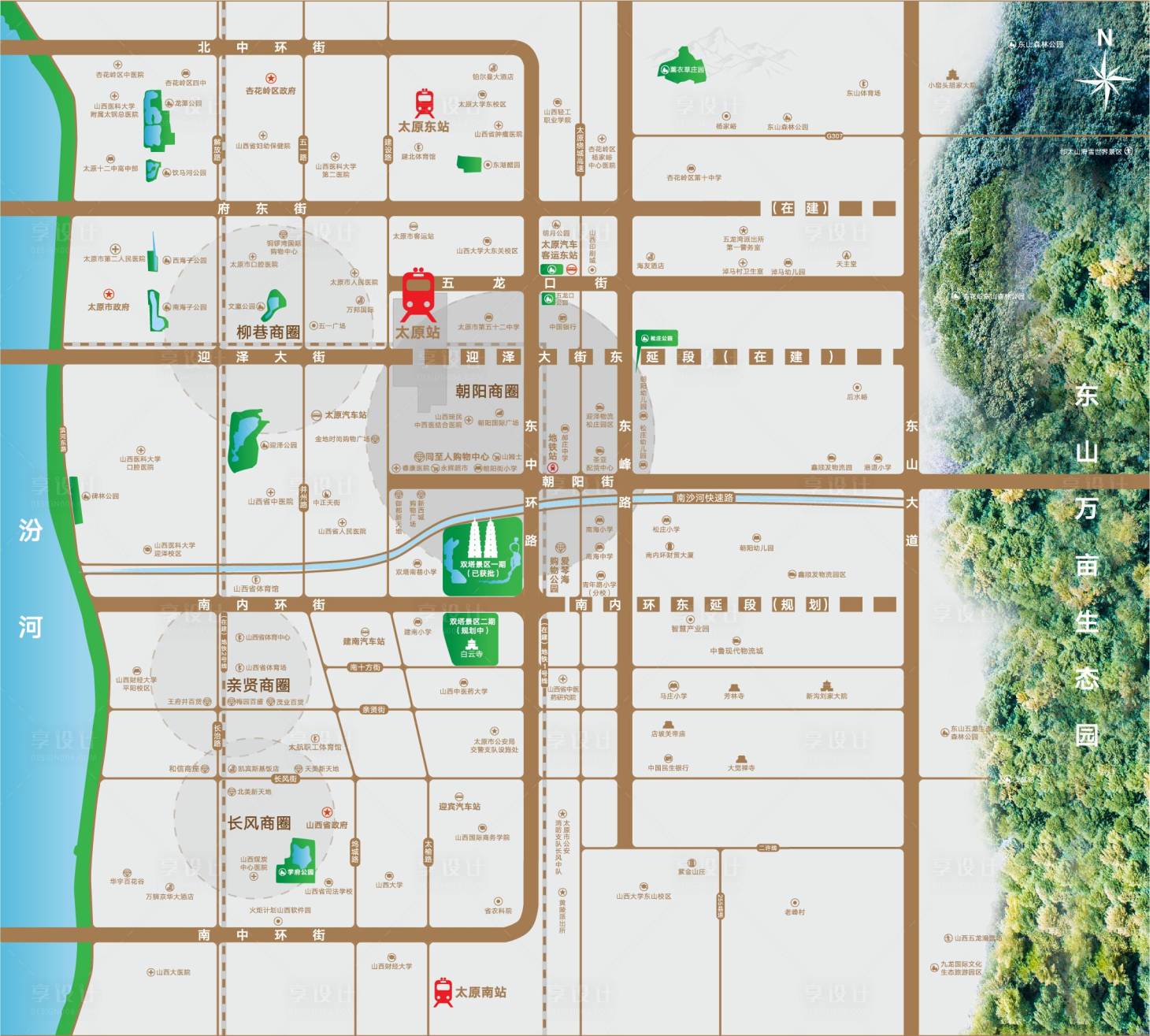源文件下载【地产区位图广告展板】编号：86200025308853982