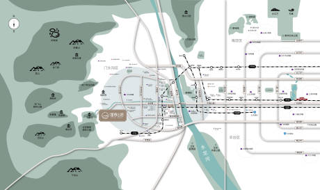 源文件下载【地产区位图海报】编号：38250025236897516