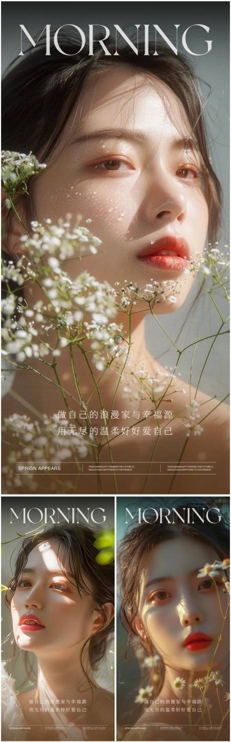 源文件下载【医美早安系列海报】编号：79040025032852859