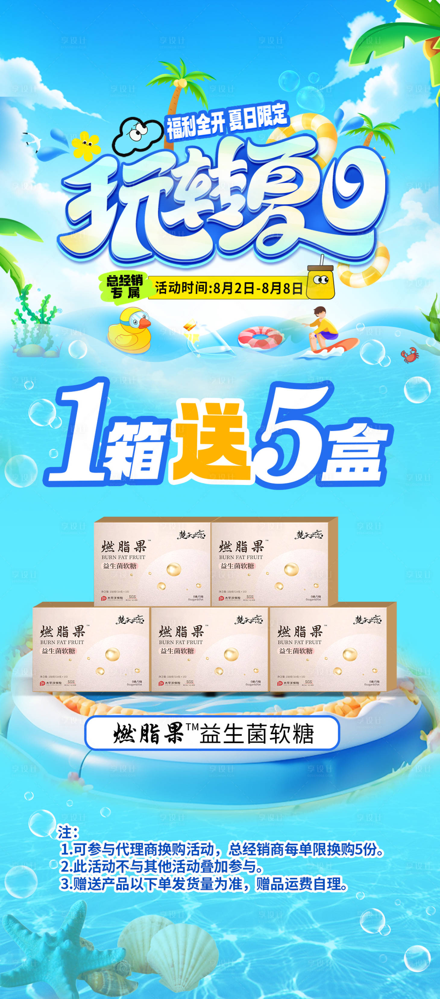 源文件下載【享設(shè)計】搜索編號：33310025111286680【夏日清爽買送卡項套餐活動海報】