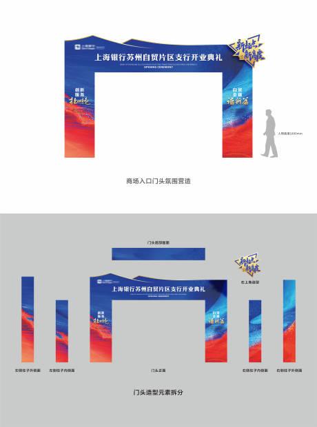 源文件下载【龙门架美陈布展设计】编号：96160025098654579
