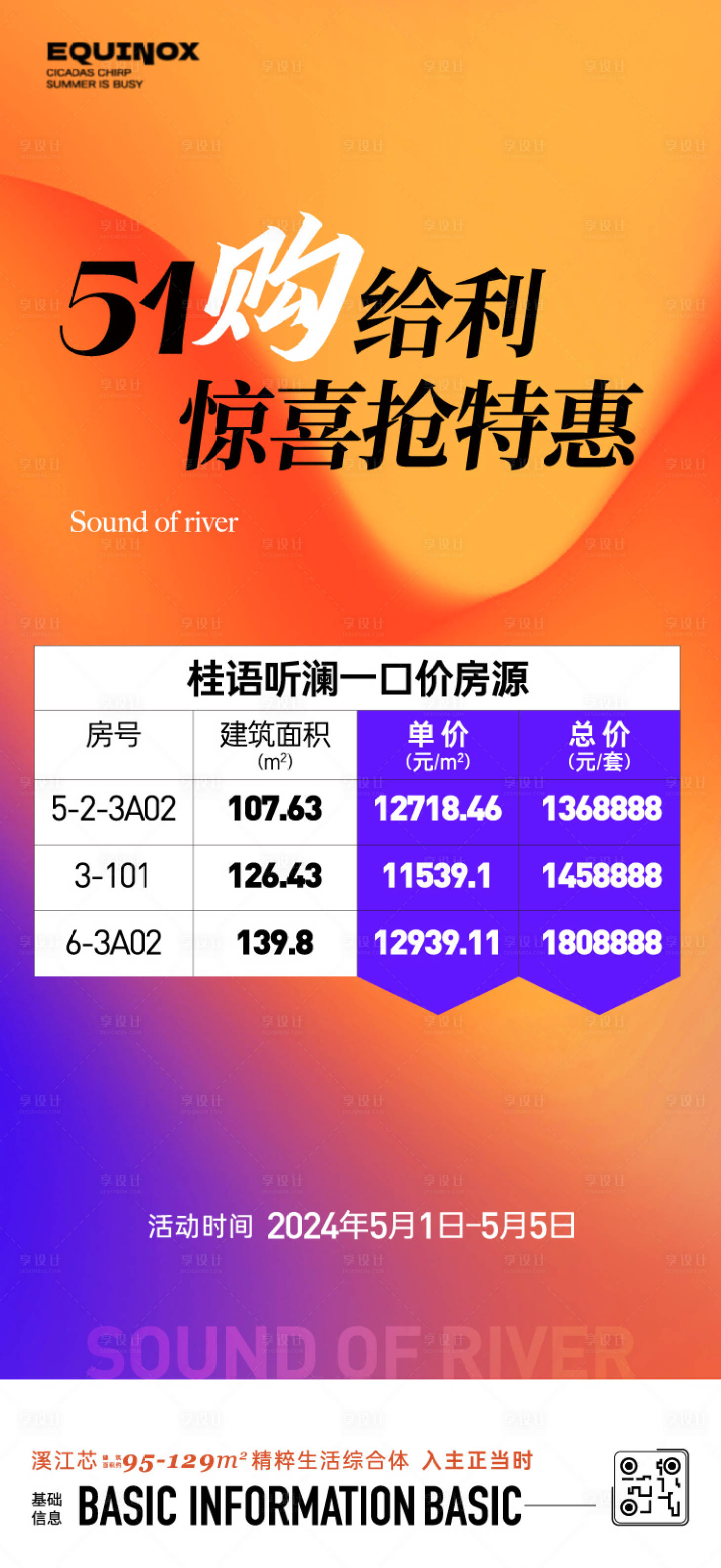 源文件下載【享設計】搜索編號：14010025415349611【地產五一購房節房源海報】