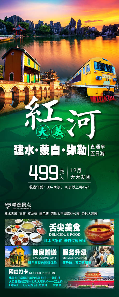 源文件下載【享設計】搜索編號：93660025324621938【云南旅游海報】