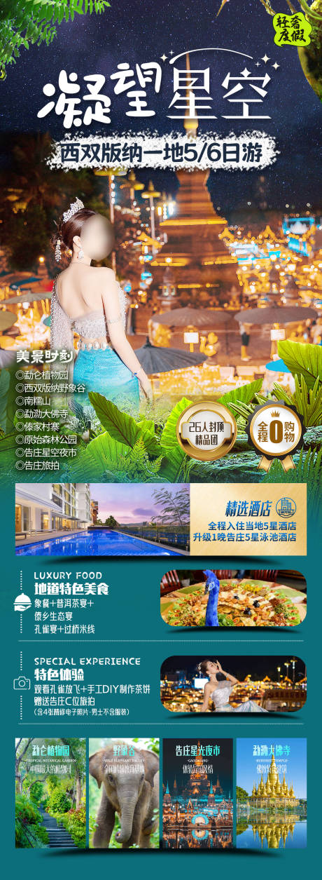源文件下载【西双版纳旅游海报】编号：87760024957909652