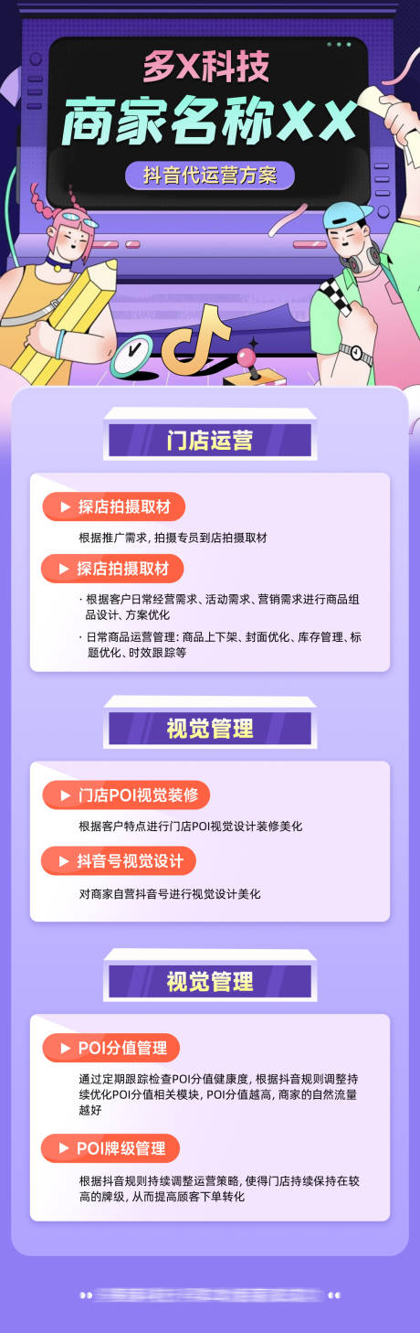 抖音运营专题长图