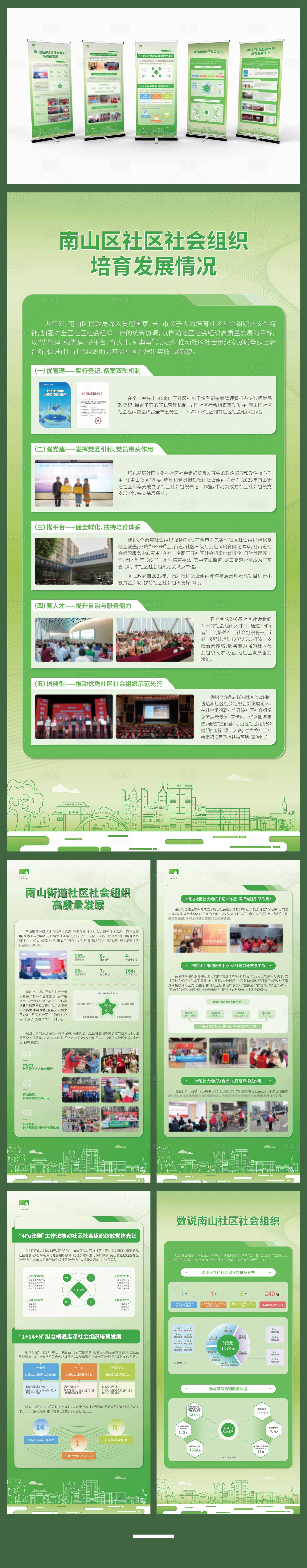 源文件下載【享設計】搜索編號：43580025265354334【社區服務系列展板】