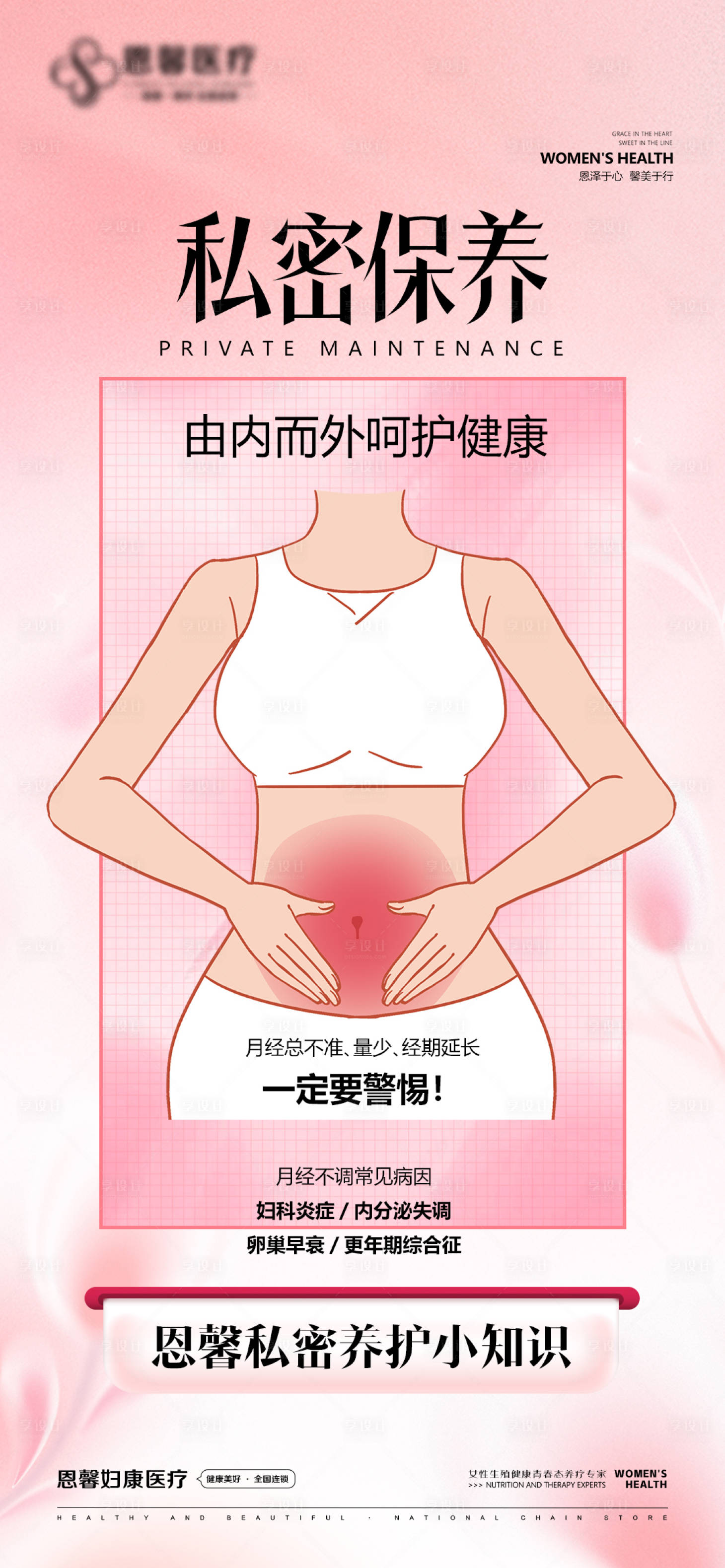 源文件下载【享设计】搜索编号：22730024981292280【私密保养海报】