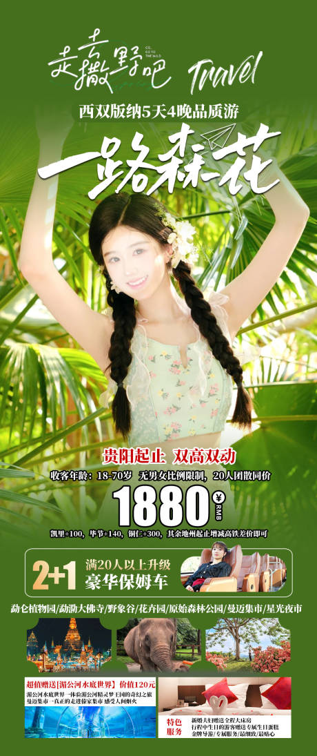 源文件下載【享設計】搜索編號：74090024892812583【一路森花云南旅游海報】