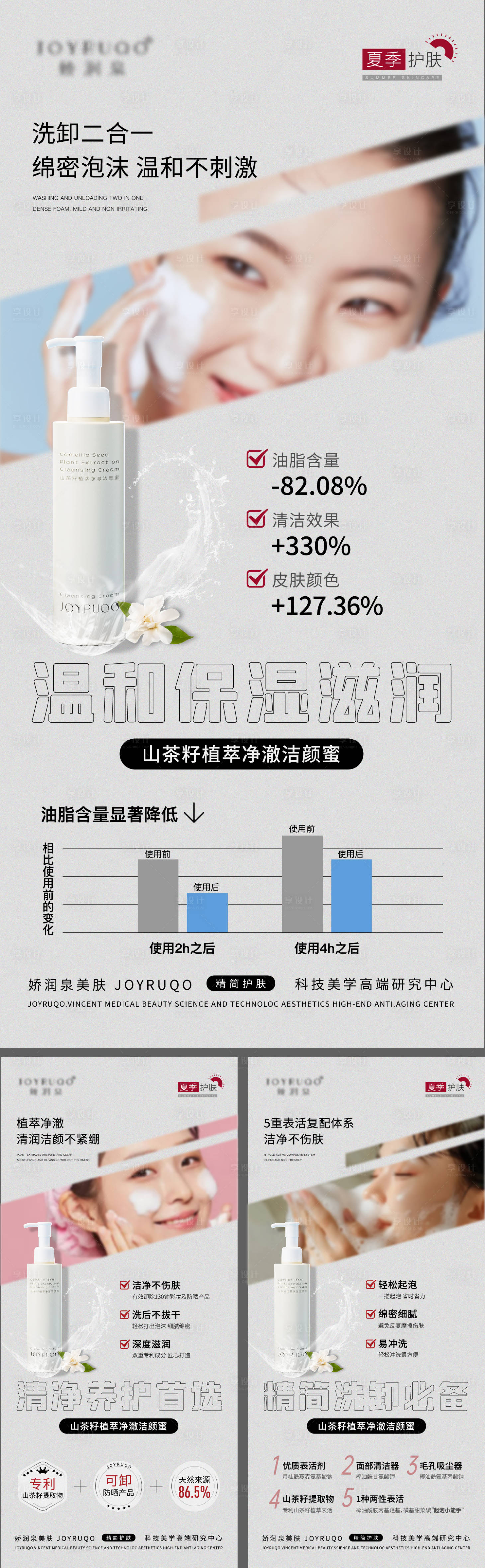 源文件下载【享设计】搜索编号：85120024979458526【洗面奶海报】