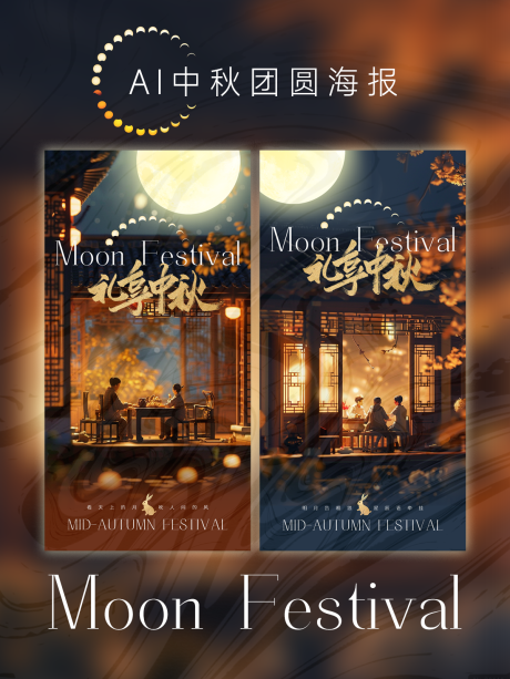 源文件下載【享設計】搜索編號：82050025934166737【中秋節(jié)團圓活動系列海報】