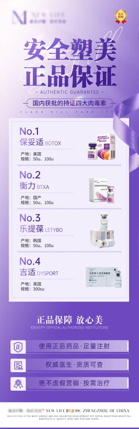 医美肉毒素科普海报