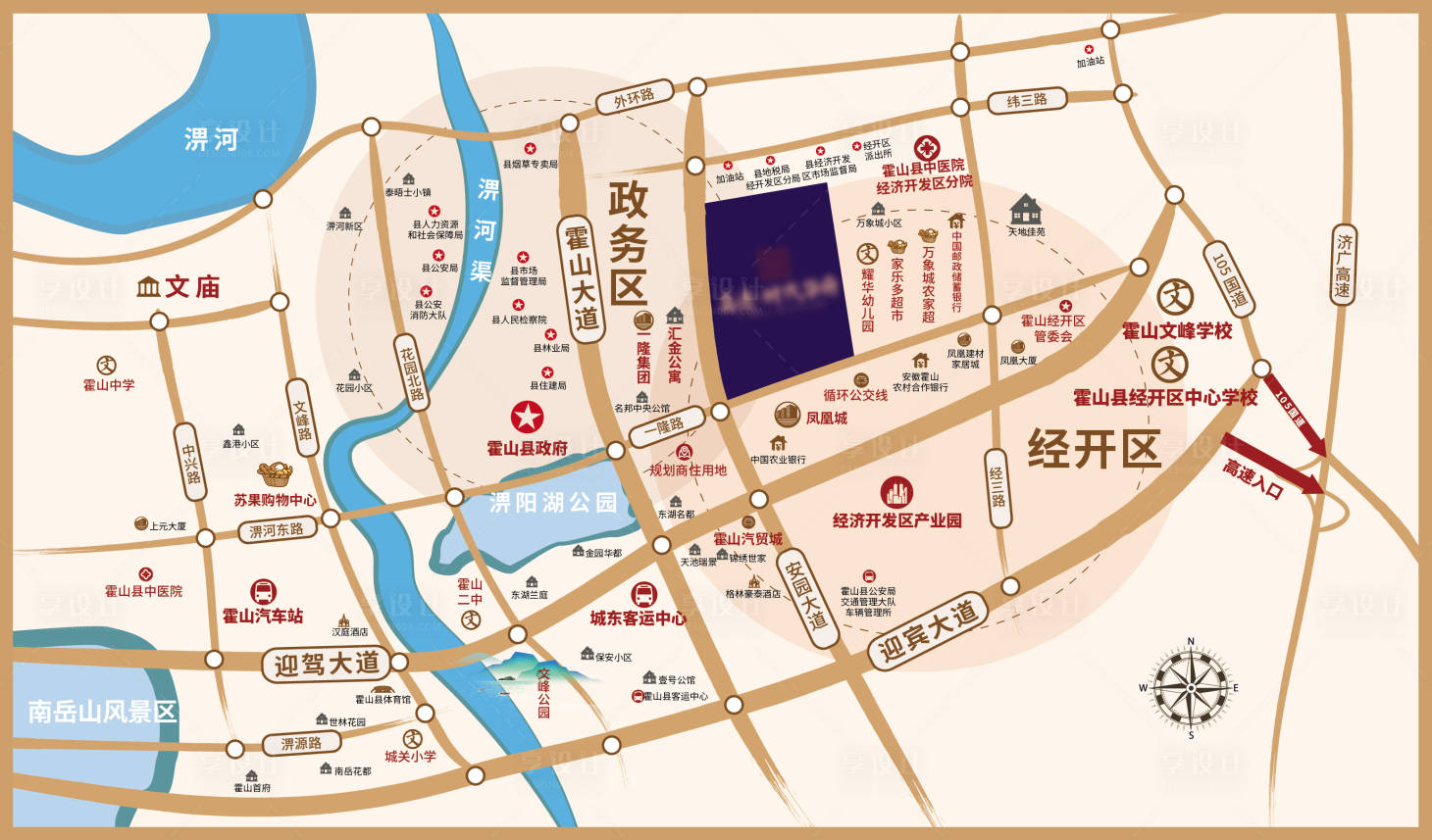 源文件下載【享設計】搜索編號：28550025716522725【區位圖】