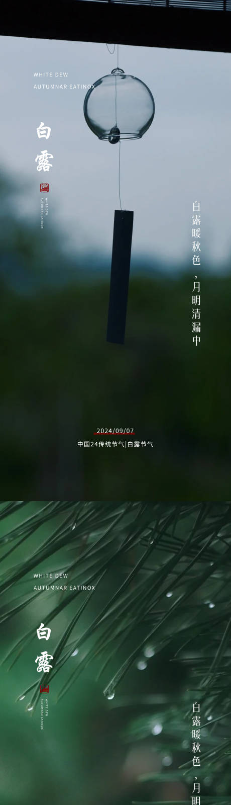 源文件下载【白露海报】编号：35560025953974168