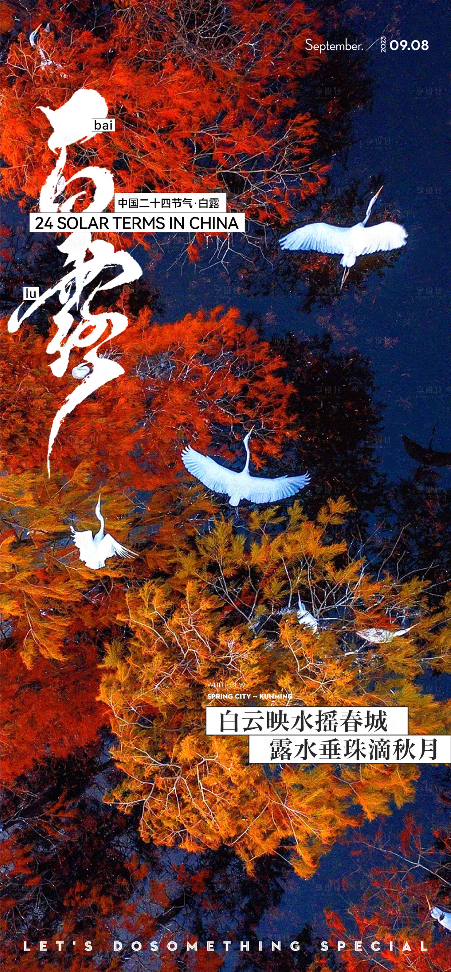 源文件下載【享設計】搜索編號：50450025619331324【白露節(jié)氣海報】