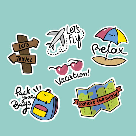 源文件下載【享設(shè)計】搜索編號：80730025830243416【旅行飛行貼紙】