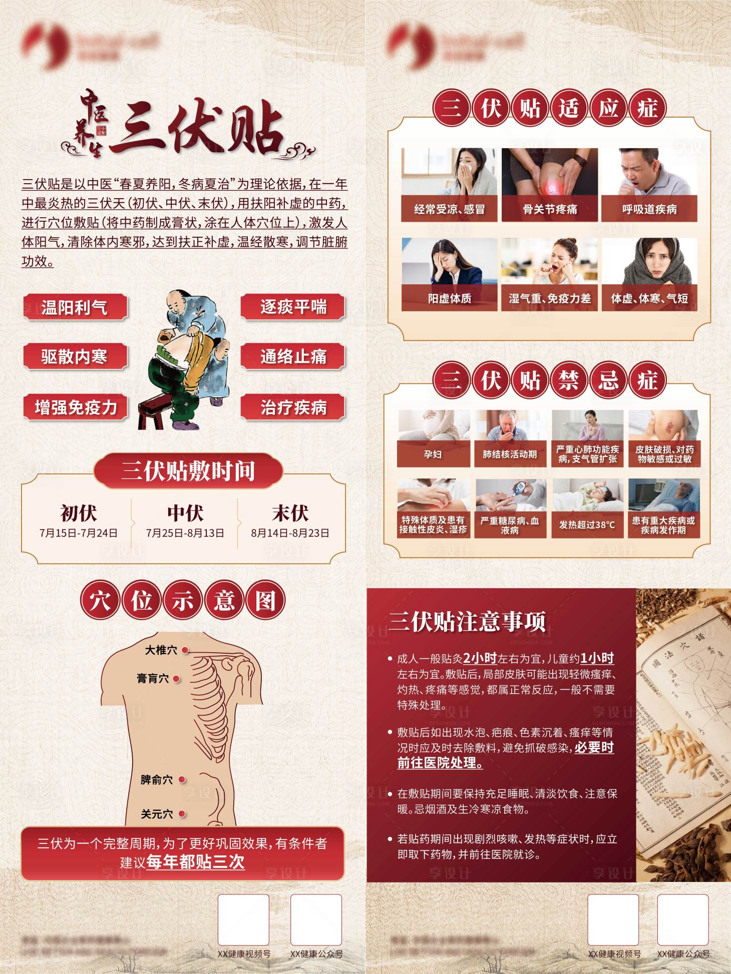 源文件下载【三伏贴科普展架】编号：35940025837431559