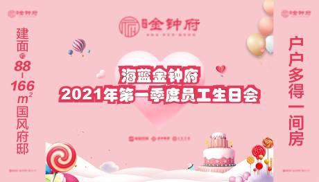 源文件下载【员工生日会背景板】编号：77600025713652279