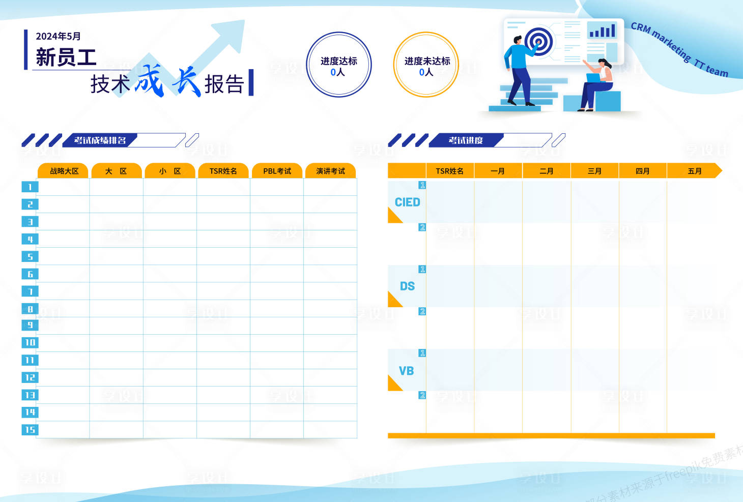 源文件下載【享設計】搜索編號：45520026001303935【員工成長報告表格】