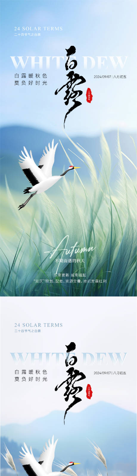 源文件下载【白露实景意境节气海报】编号：83890025871314854
