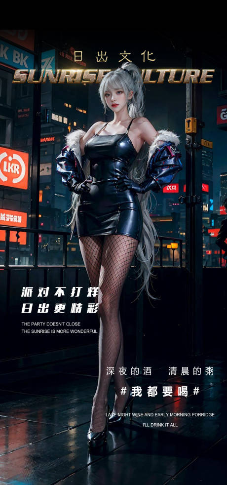 源文件下載【享設計】搜索編號：71220025593288971【酒吧日常約酒日出文化海報】