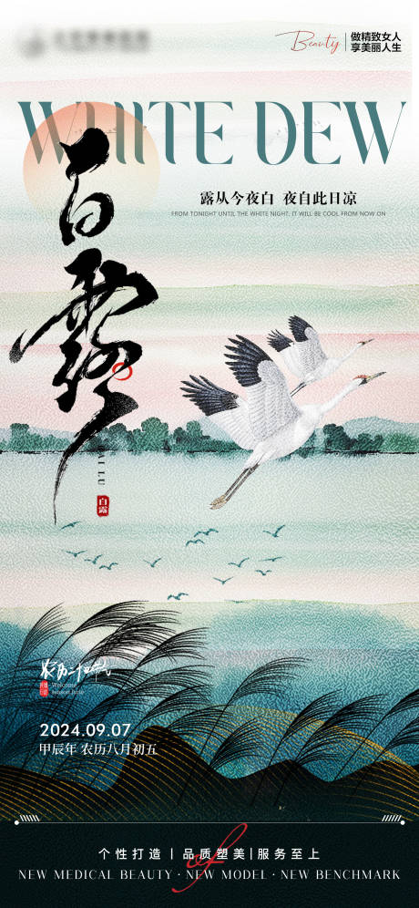 源文件下载【白露节气海报】编号：12740025905576305