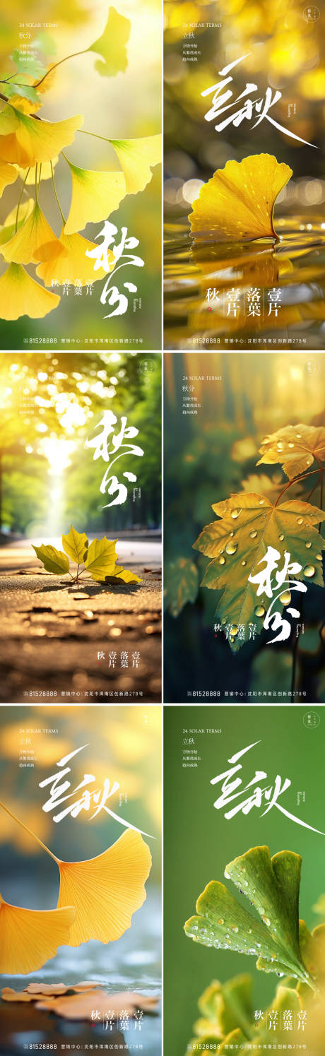 源文件下载【秋天节气海报】编号：39320025493151218