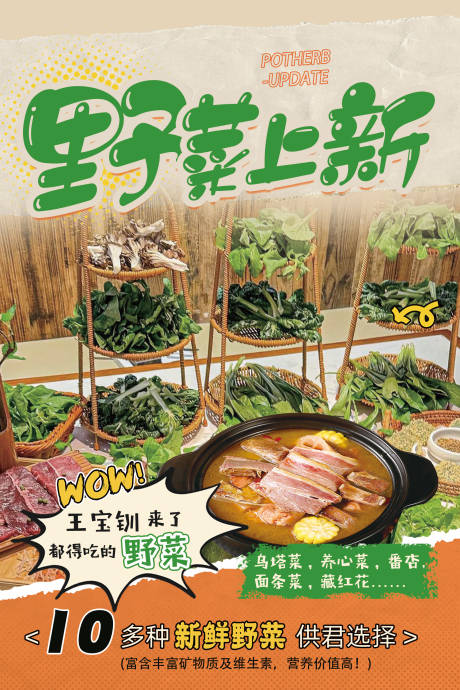 源文件下载【享设计】搜索编号：77450025973912288【野菜海报】