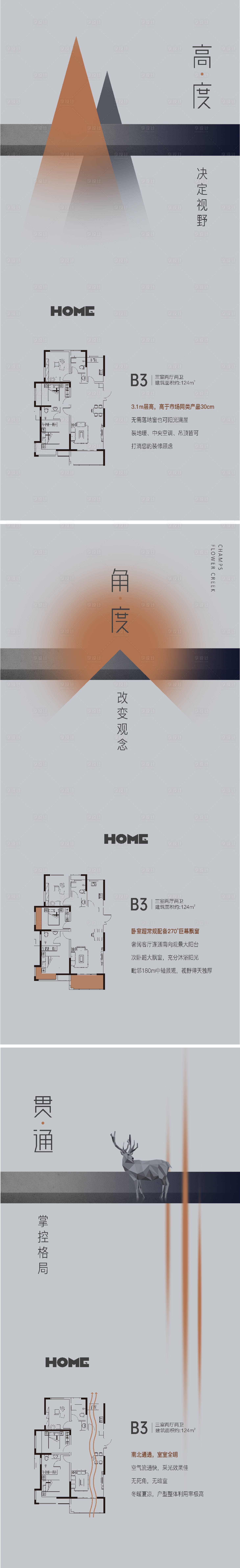 源文件下载【地产户型系列海报】编号：50270025855595619