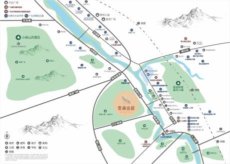 源文件下载【房地产售楼部项目区位图】编号：93390025492813345