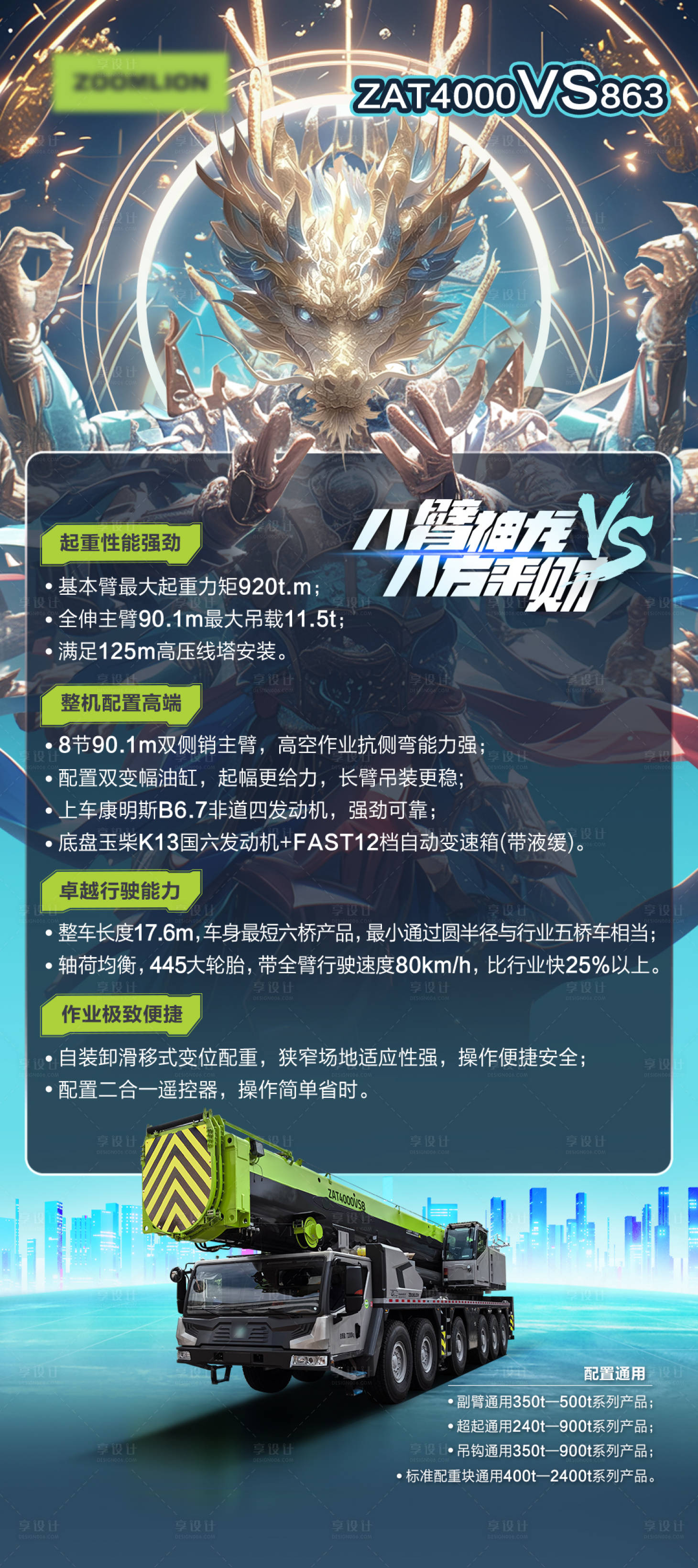 源文件下载【享设计】搜索编号：73080025835975316【重汽神龙海报】