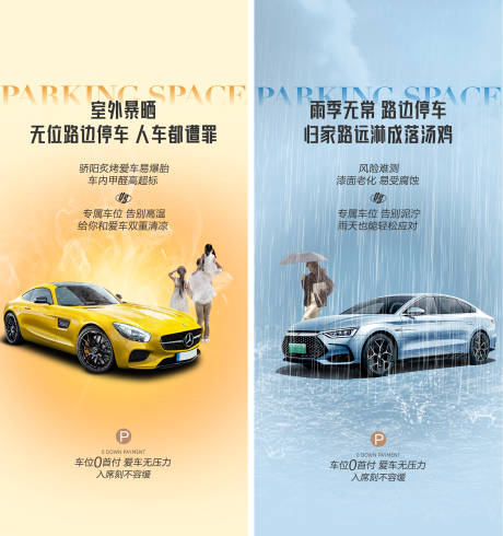 源文件下载【车位痛点海报】编号：59290025774977876