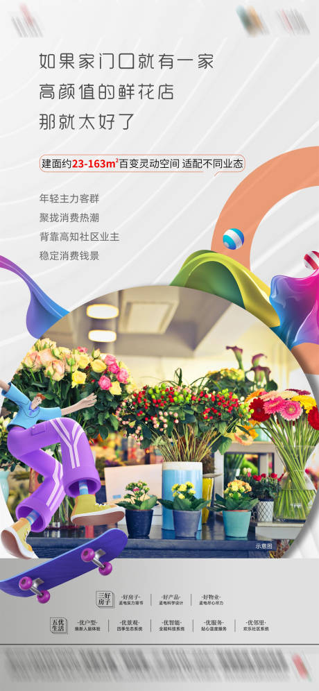 源文件下載【商業地產社區商鋪朋友圈價值點海報】編號：85070025604552340
