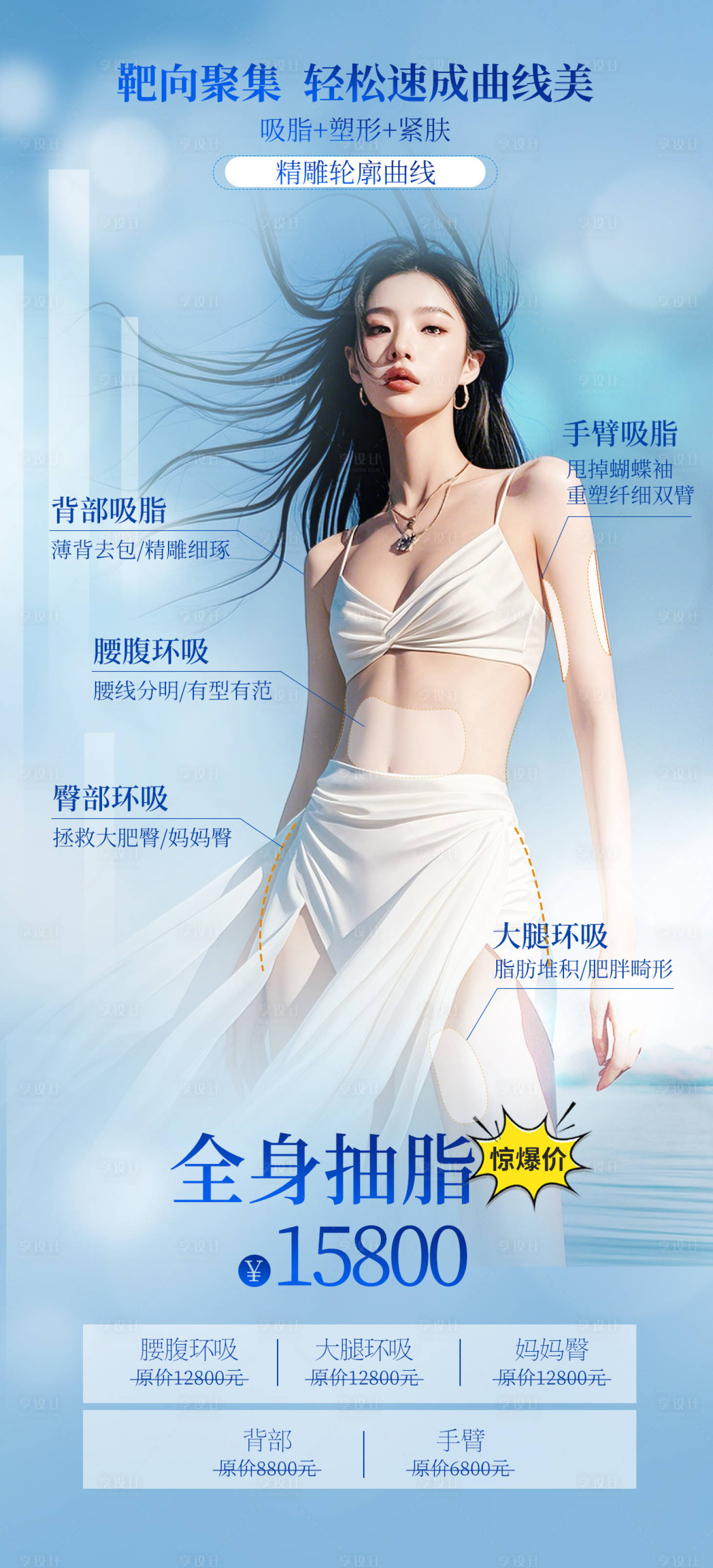 源文件下載【享設計】搜索編號：61030025671015281【抽脂海報】
