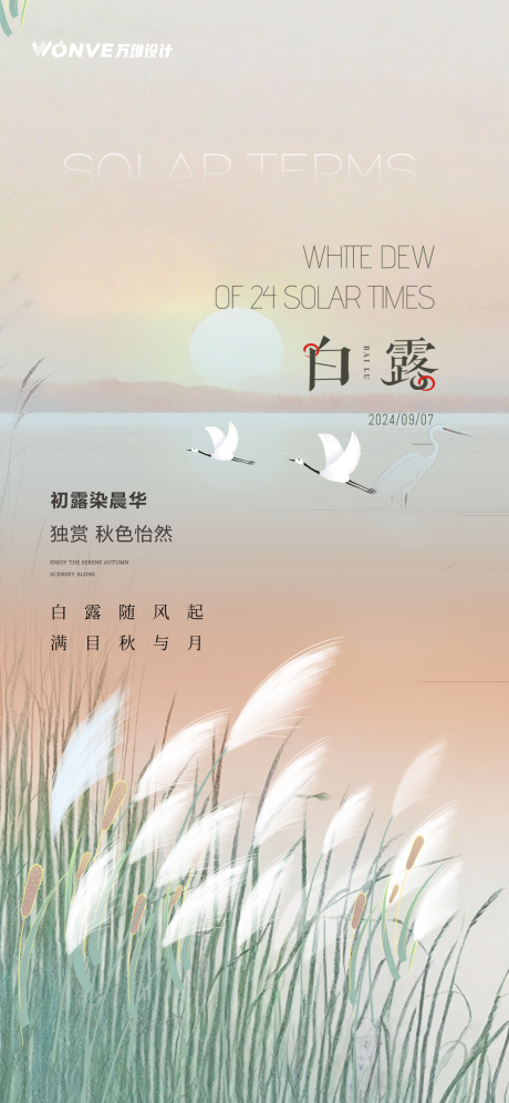 源文件下载【白露节气海报】编号：62170025994952572