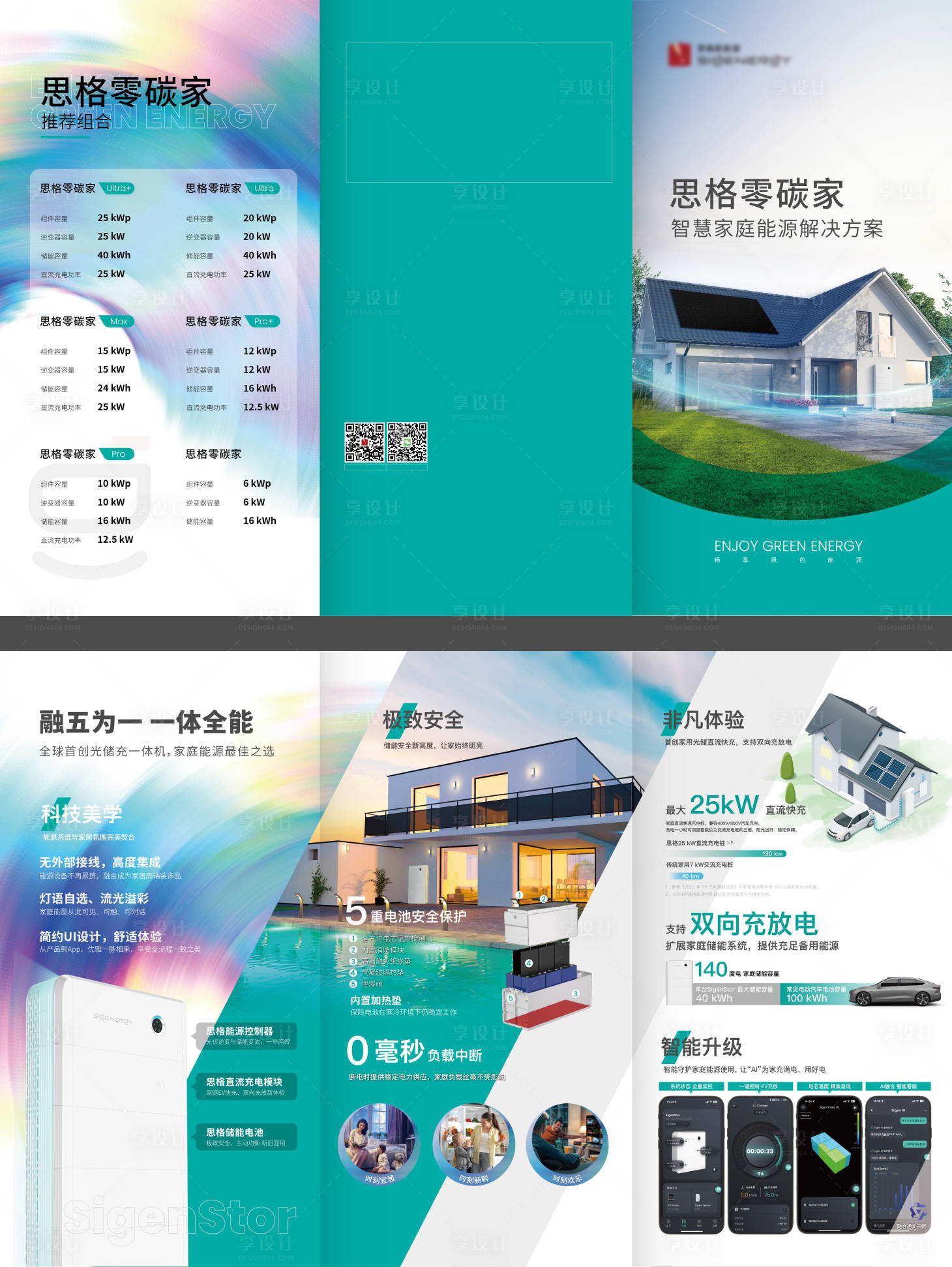 源文件下载【享设计】搜索编号：95030025846307883【储能设备三折页】