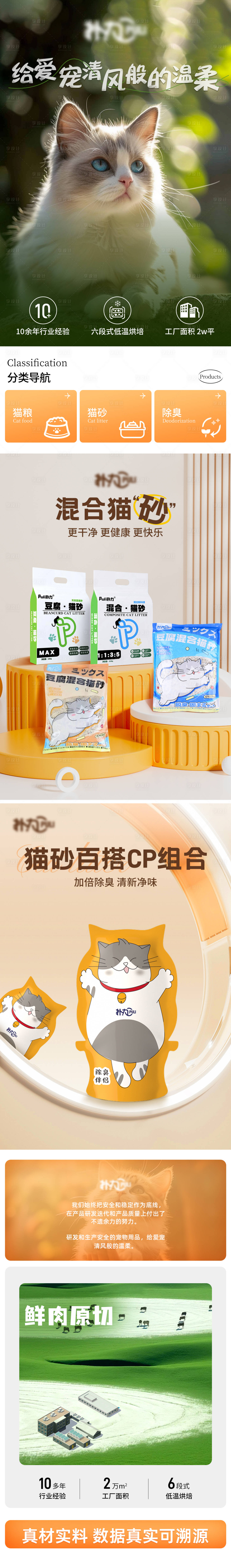 源文件下载【猫砂促销电商详情页】编号：33730025670814463