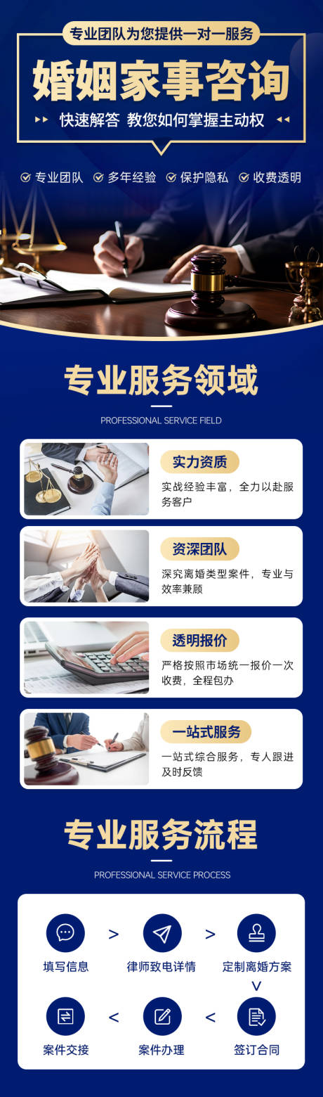 律师金融法务婚姻咨询法律H5 
