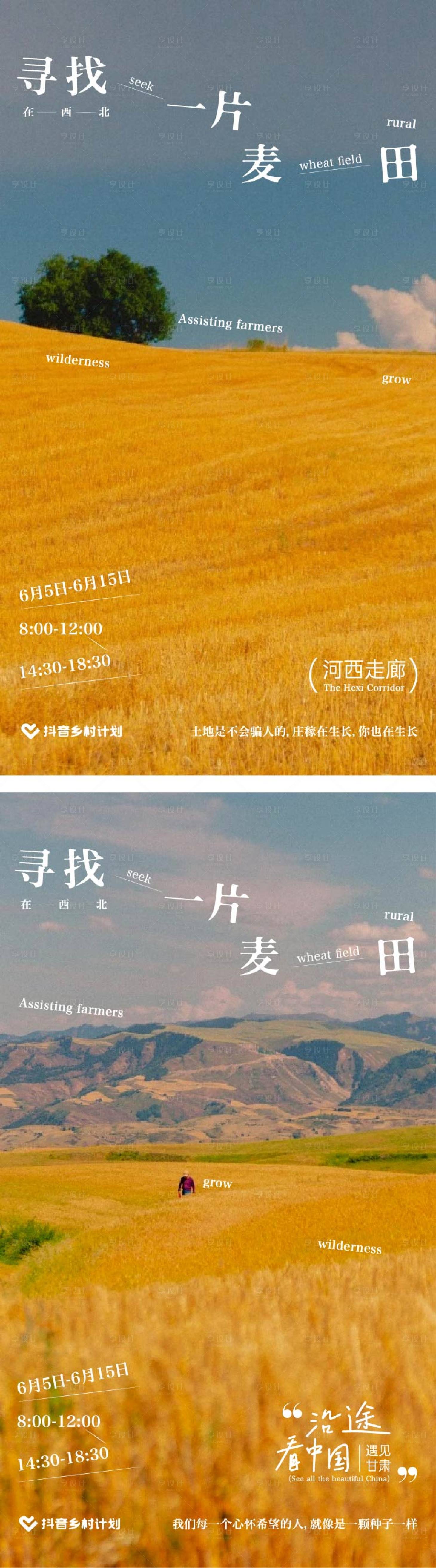 源文件下载【享设计】搜索编号：86360025865371972【寻找一片麦田】